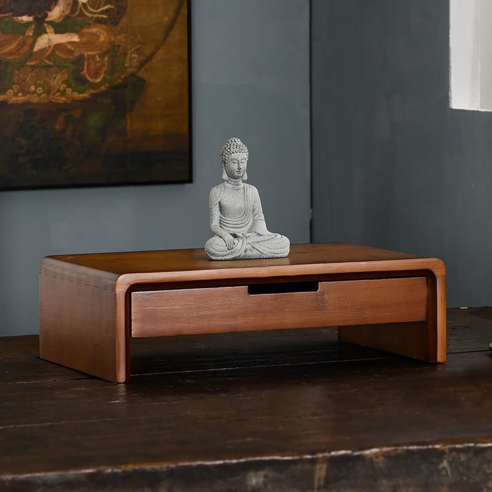 LLYLAFDC Buddha Shelf Buddhist Altar,Altar Shelf For Buddha Statues Altar Table With Storage Altar Cabinet With Drawer(40cm)