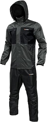 Miniatura 5 de Rodeel Traje de lluvia de pesca impermeable para hombres (traje de chaqueta y pantalón de equipo de lluvia)