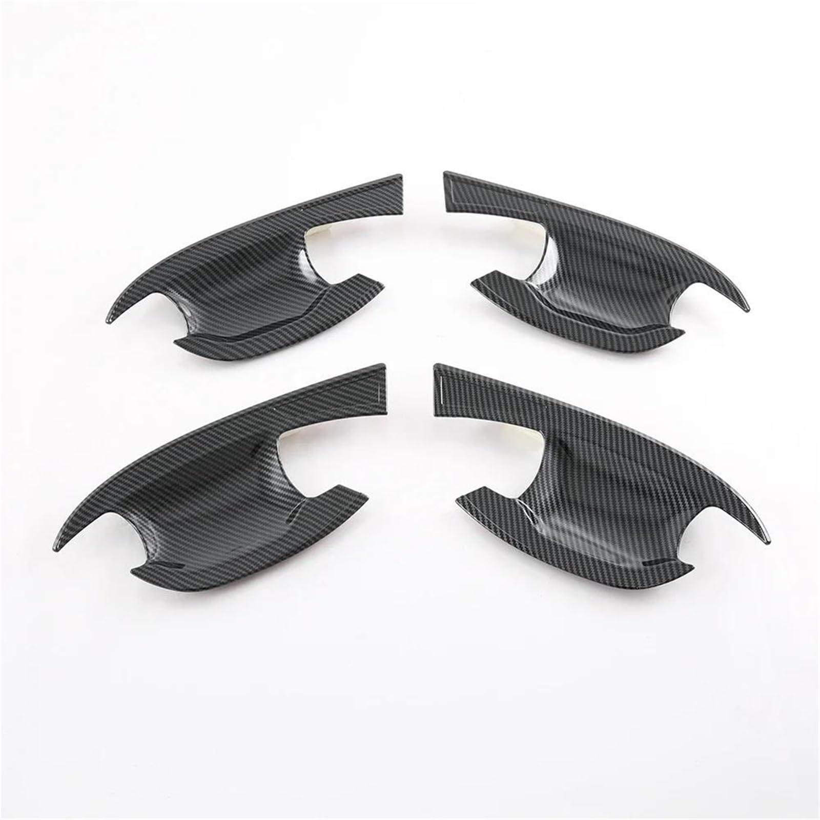 PIWINE Handle Sticker for Kia for Sportage for Hybrid for HEV PHEV NQ5 2022-2024 Carbon Fiber Car Door Handle Cover Trim Sticker Styling(Bowl)