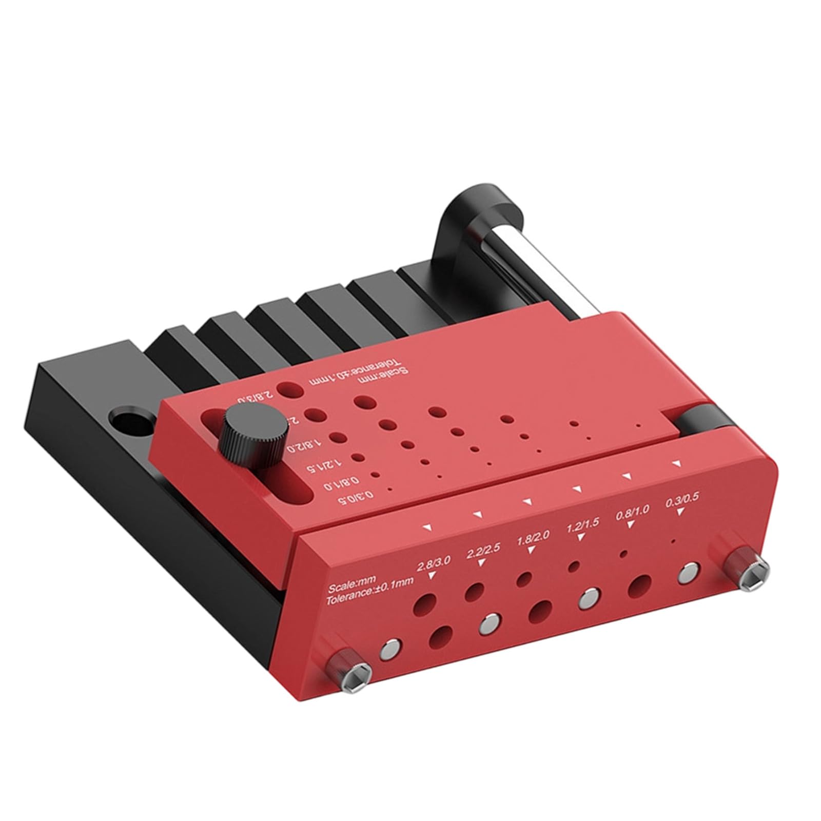 Ergonomic Round Rod Drilling Guide Center Finder Aligner for Accurate Hole Alignment in Wood Metal ABS Model Projects Accurate Round Rod Center Locator