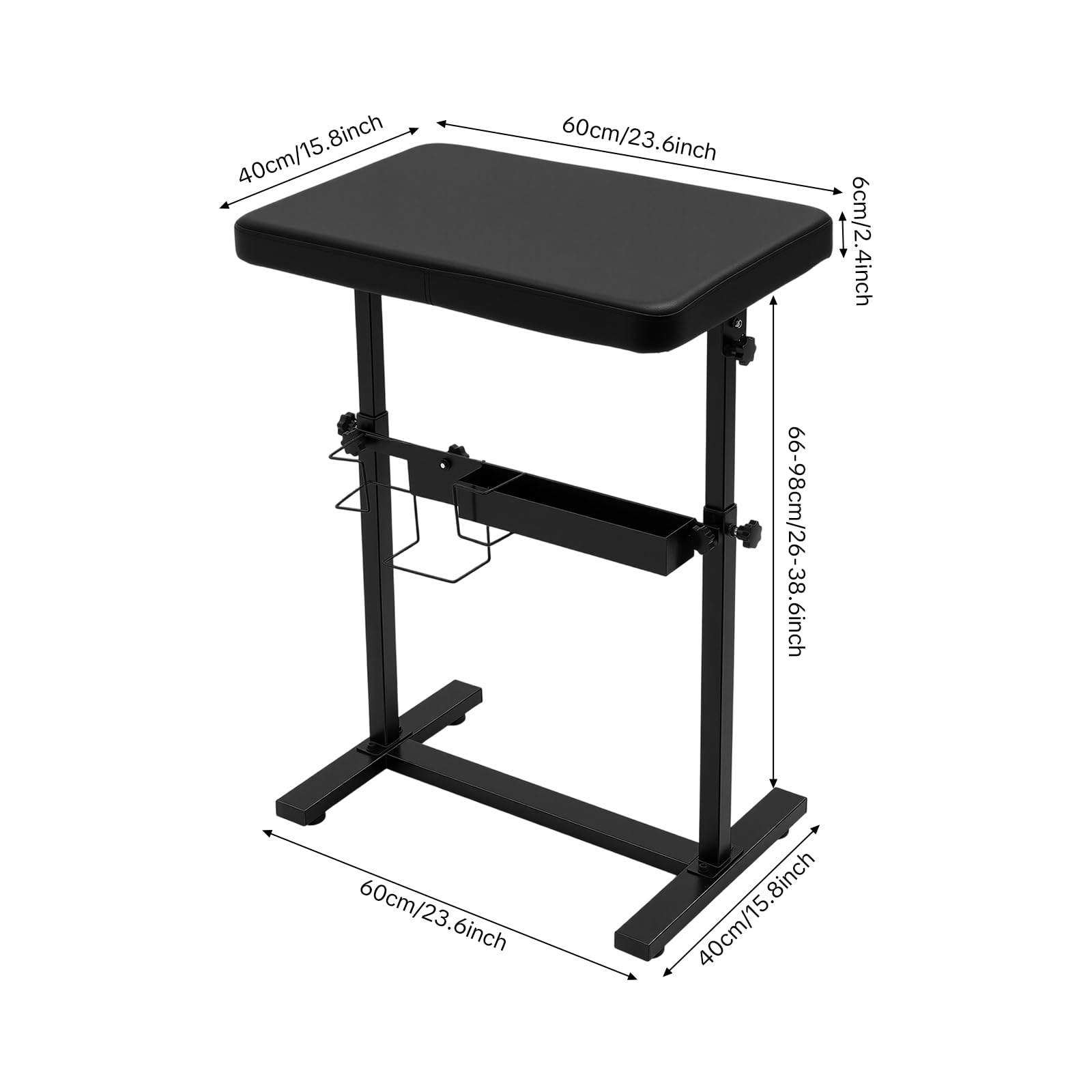 Support Bras Tatouage Réglable, Repose Bra Tattoo Professionnel, Accoudoir Tatouages Table Bras, 50kg Capacité Station Travail Tattoo, Équipement Tatouage Studio, Salon Maison Atelier