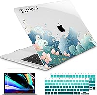 Vista 18 de Tuiklol Para MacBook Air de 13 pulgadas (versión 2021-2018) M1 A2337/A1932/A2179 con pantalla Retina Touch ID, carcasa rígida de plástico y cubierta