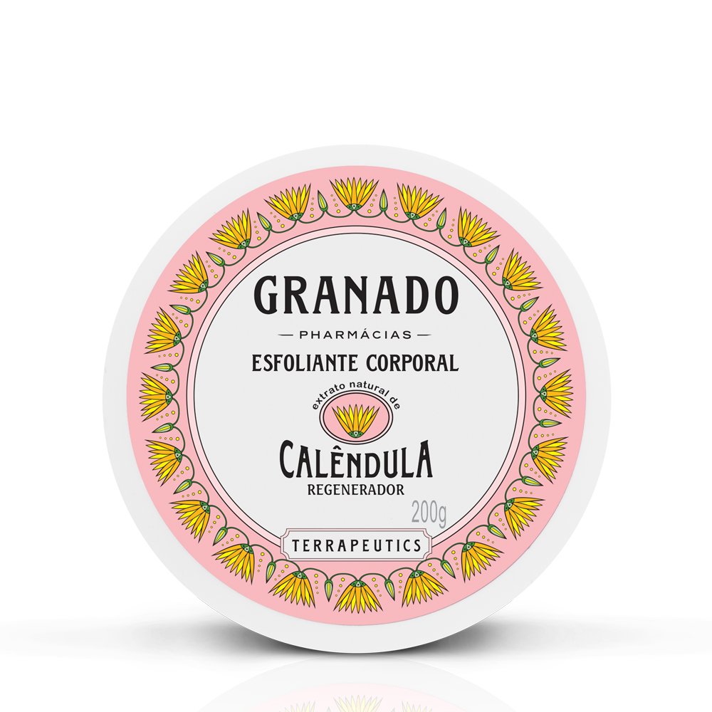 GranadoLinha Terrapeutics (Calendula) - Esfoliante Corporal 200 G - (Terrapeutics (Pot Marigold) Collection - Body Exfoliant Net 7 Oz)