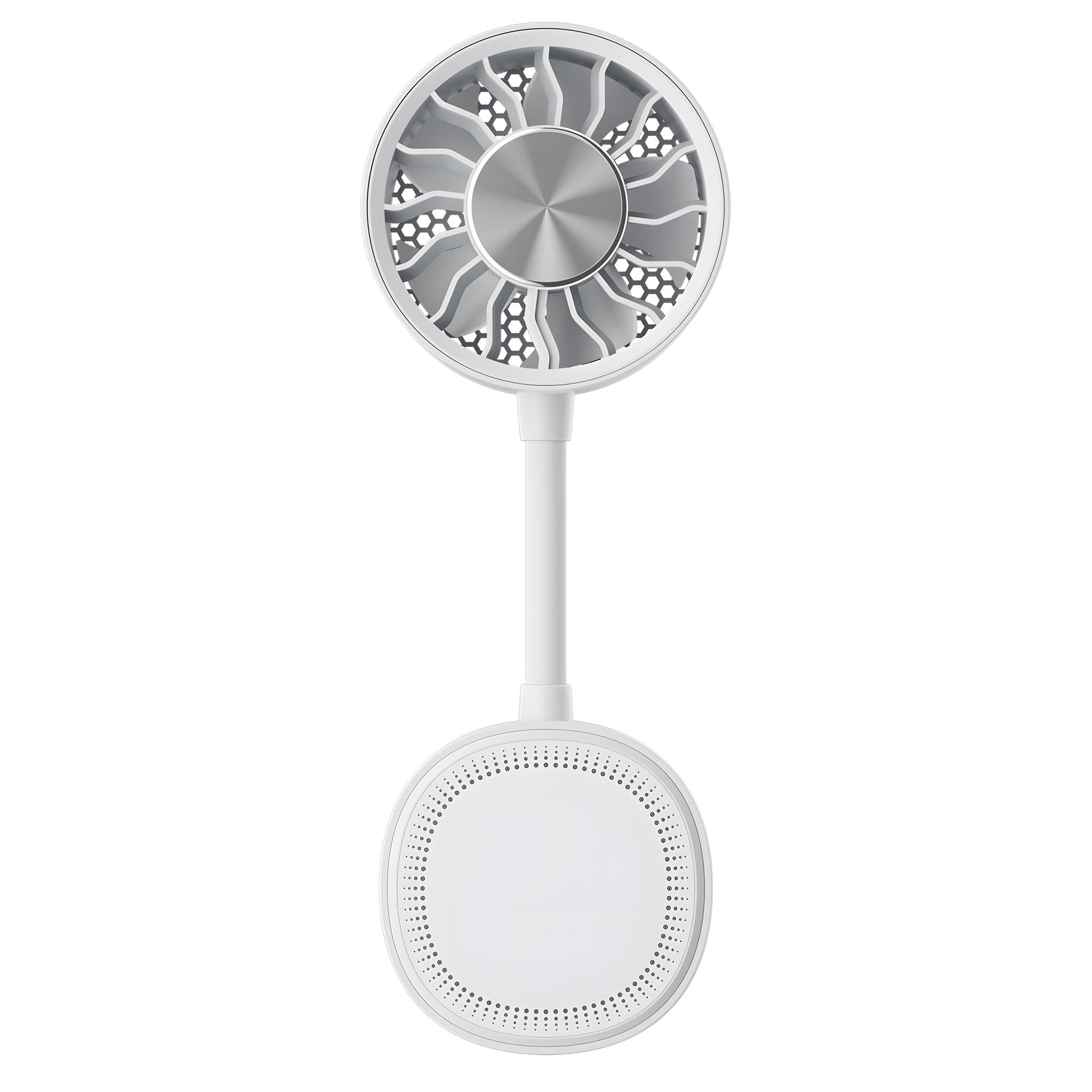 TAZIZI Portable Attachable Phone Fan with Semiconductor Cooling Bendable Tube and Integrated 2000mAh Rechargeable Power Pack ° Adjustable Fan