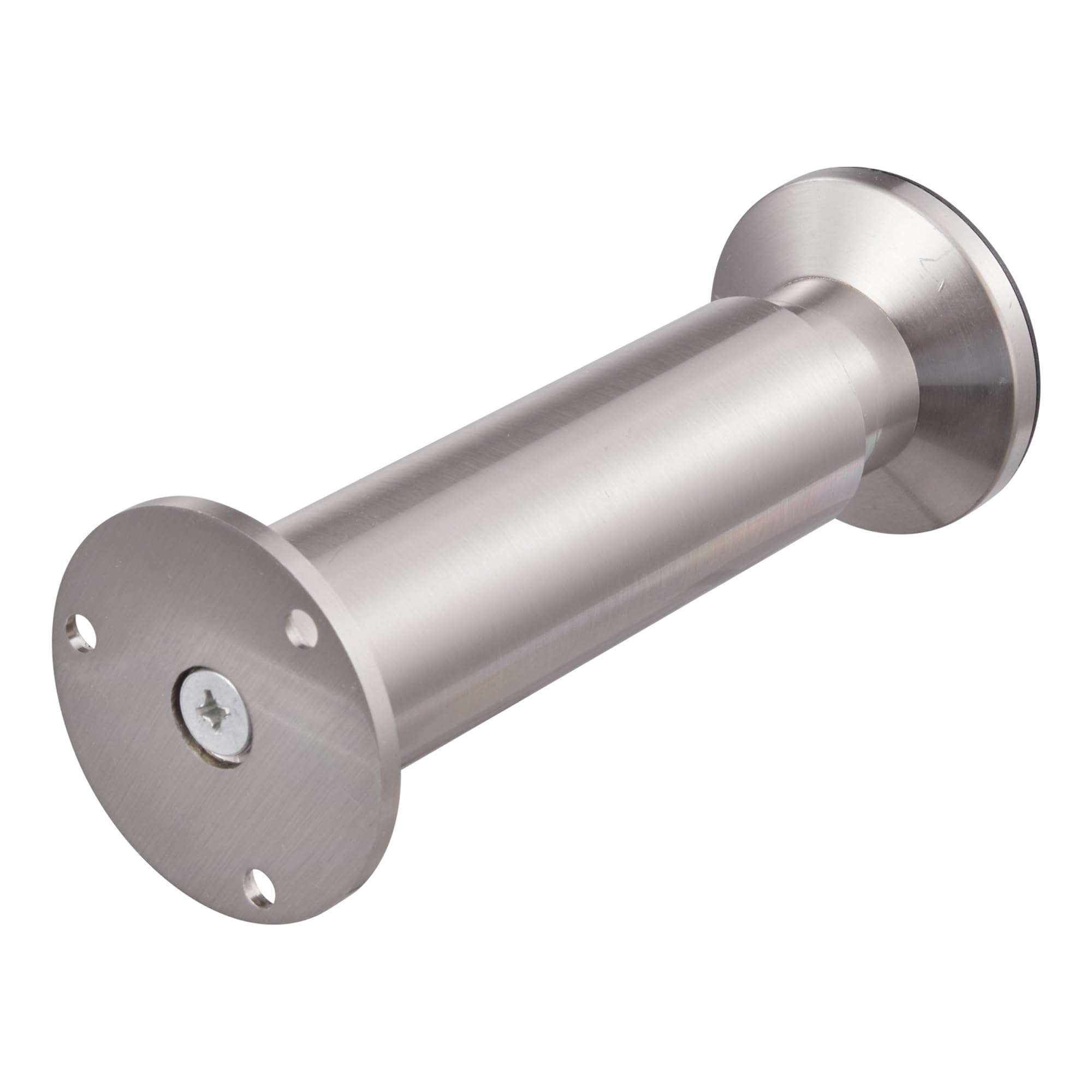 INMOZATA 4 patas de muebles de altura ajustable, 15 cm, patas para muebles con tornillos, patas de metal para armario, sofá, cama, mesa de centro, acero inoxidable cepillado