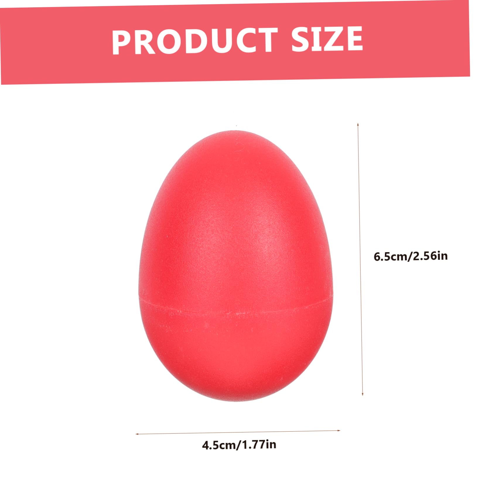 BESPORTBLE 20 Pcs Musical Egg Percussion Instrument for Shaking Eggs for Early Education Birthday Music Learning and Party Favors Random Color