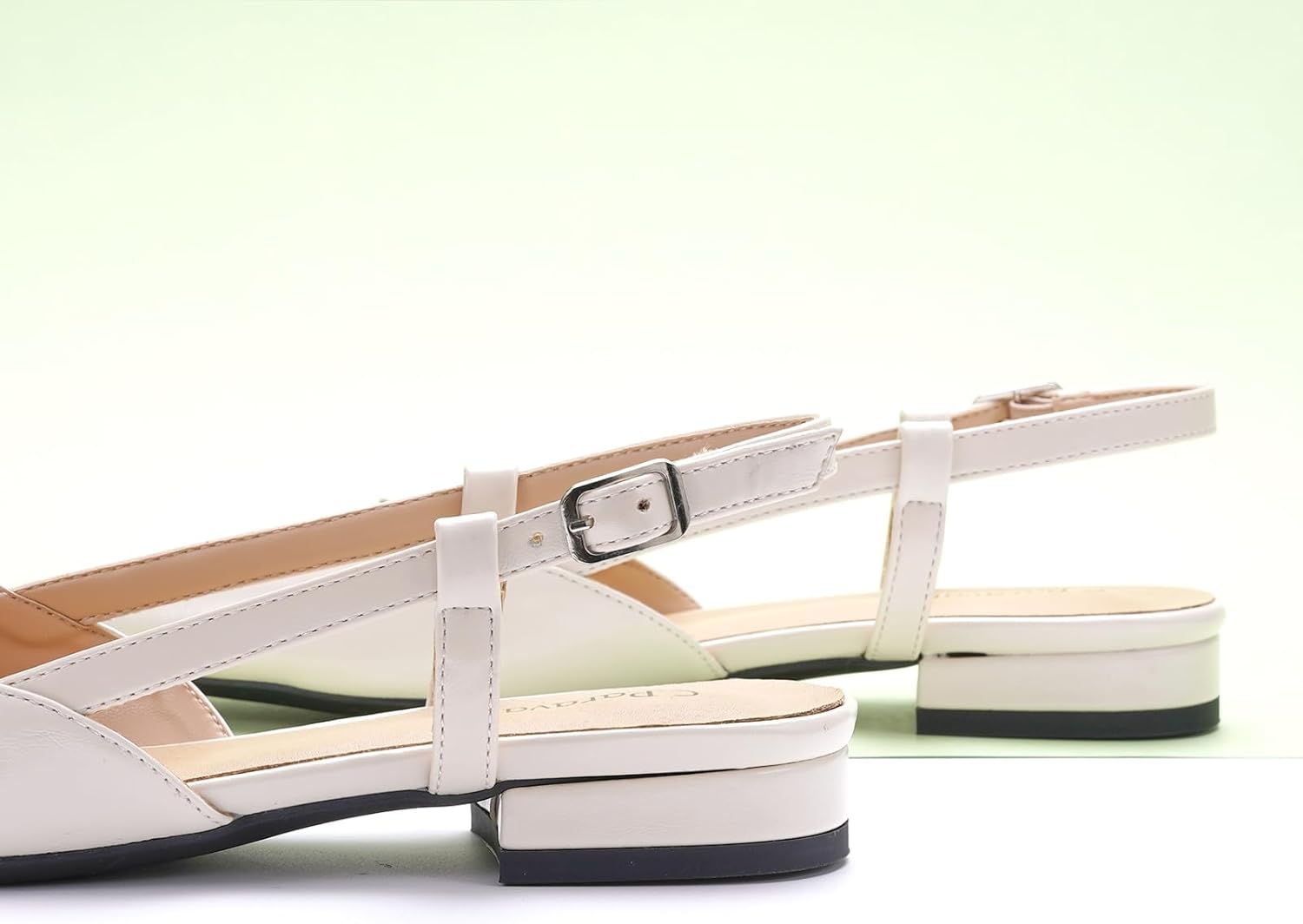 C.Paravano Slingback Flats | Pointed Toe Flats | Slingback Sandals | Women's Slingback Dress Shoes | Adjustable Buckle Sandals - Image 4