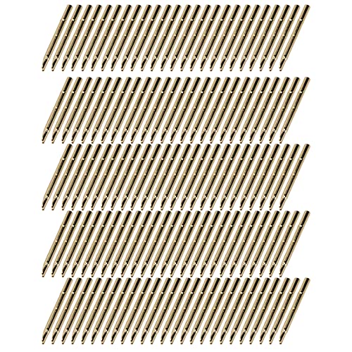 Image of Jeanoko Spring Test Probe Sleeve, Brass Testing Pin Sleeves Set R125-4S Good Electric Conductivity Large Contact Area for P125 Series Brass Testing Pin Spring Contact Probe Set