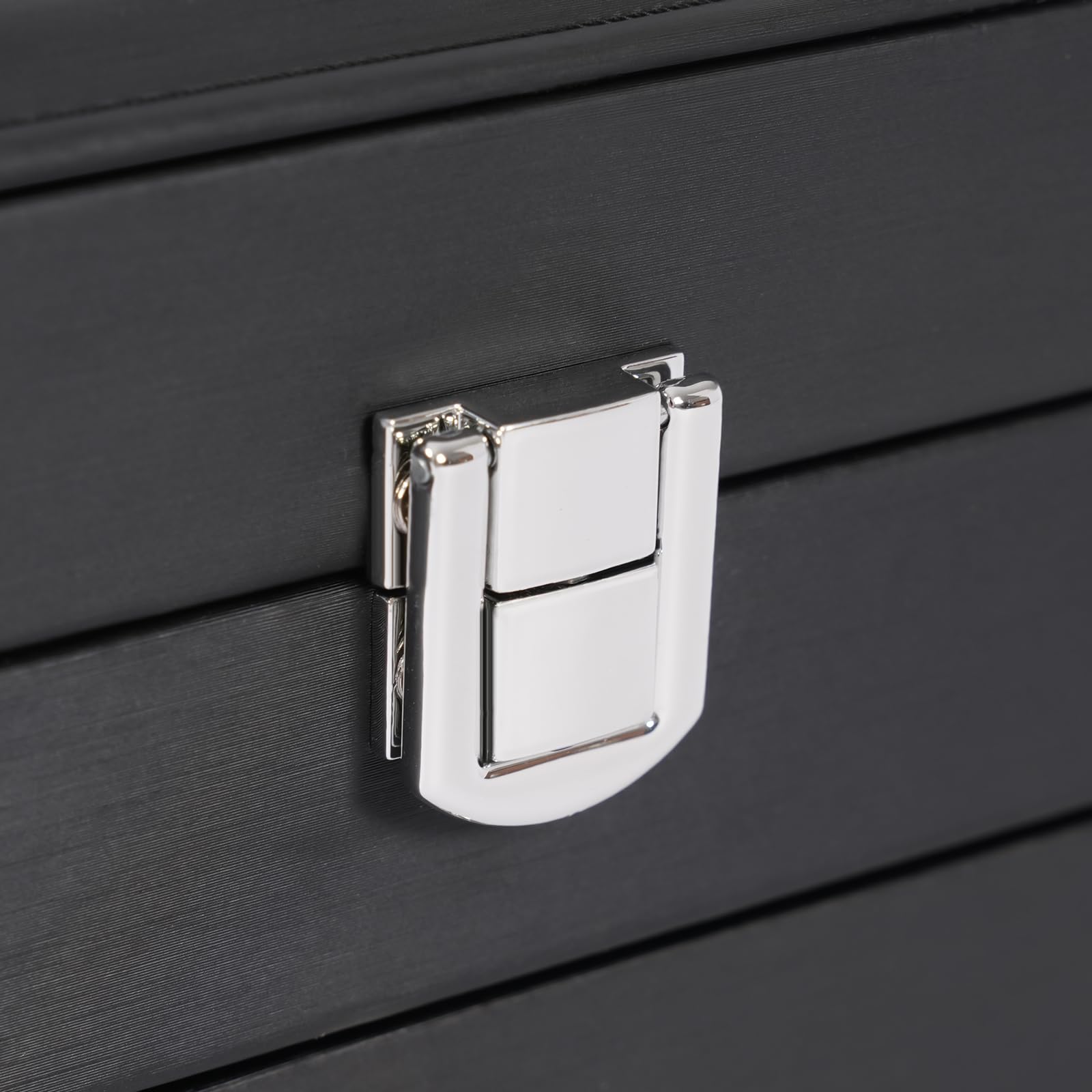 Expositor para 36 bolígrafos, caja de almacenamiento de bolígrafos, PU, terciopelo, MDF, hardware, vidrio, ideal para regalos, color negro