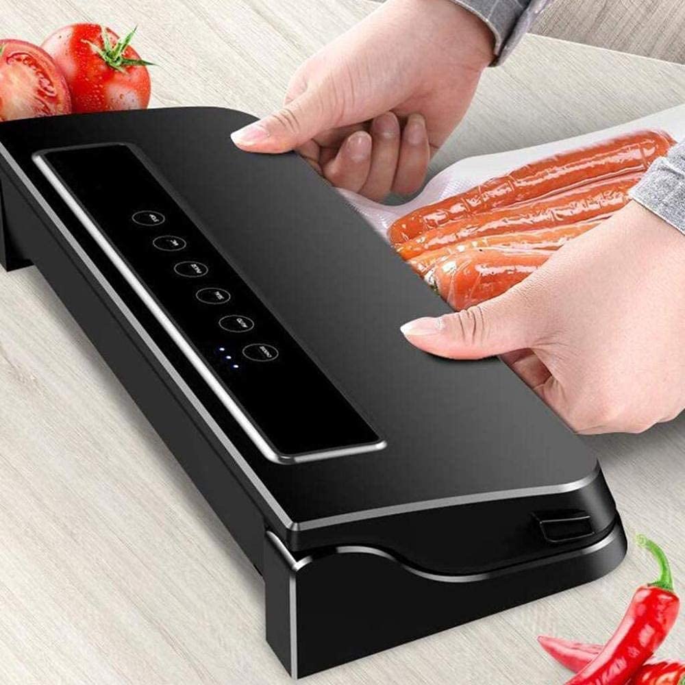 Sellador de Bolsas Selladora al Vacio Sellador al Vacío Máquina envasadora al vacío Sellado automático para la conservación de alimentos con modos secos y húmedos Diseño compacto y fácil de li