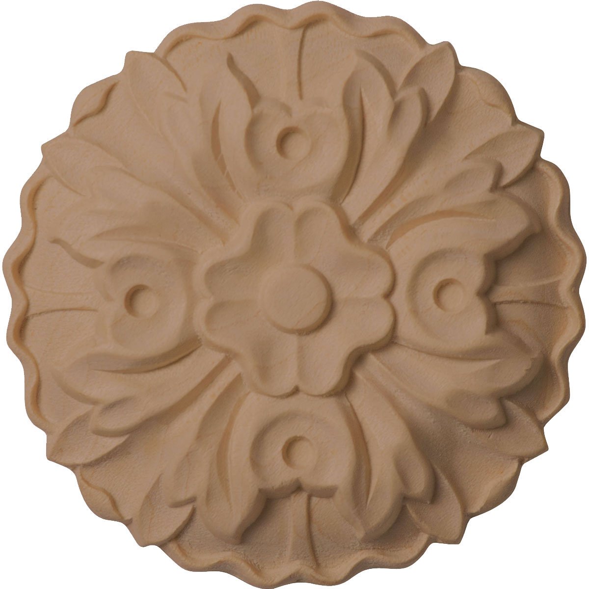 Ekena MillworkROS02X02KEAL Rosette, 2 3/4"W x 2 3/4"H x 1/2"P, Alder