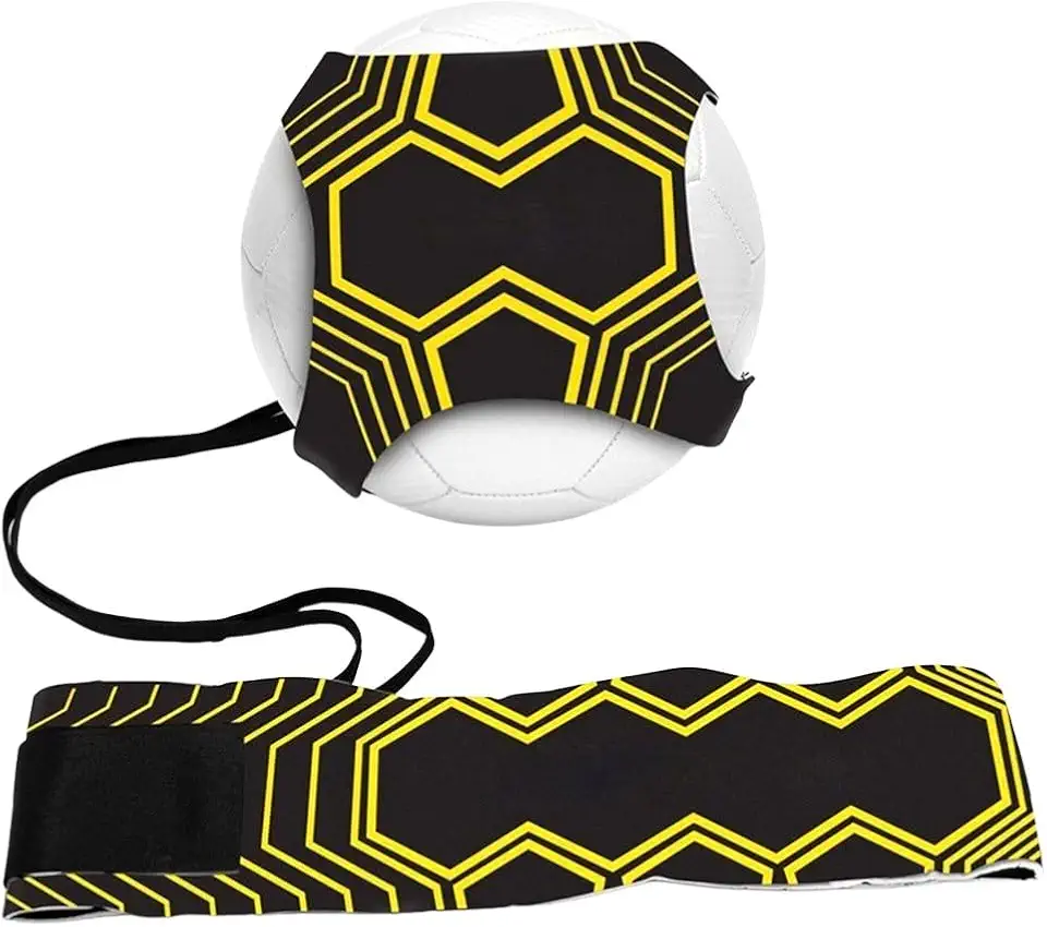 Football Kick Trainer Soccer Training Aids Hands Free Throw Sole Practice Equipment with Adjustable Belt Elastic Rope Fits Ball 3, 4,and 5 product image