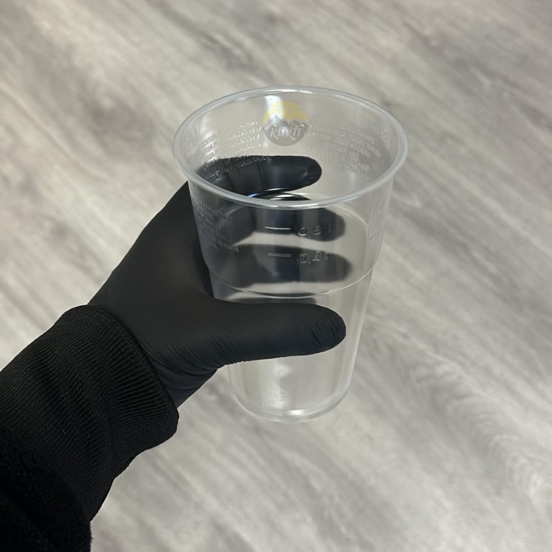 Tazas de cerveza PP 500ml - Caja transparente 500cc 500 piezas - Tazas para eventos - Vaso de cerveza - Tazas desechables - Artículos para fiestas - Hoteles - Fiestas - Eventos - Copas - Tazas para