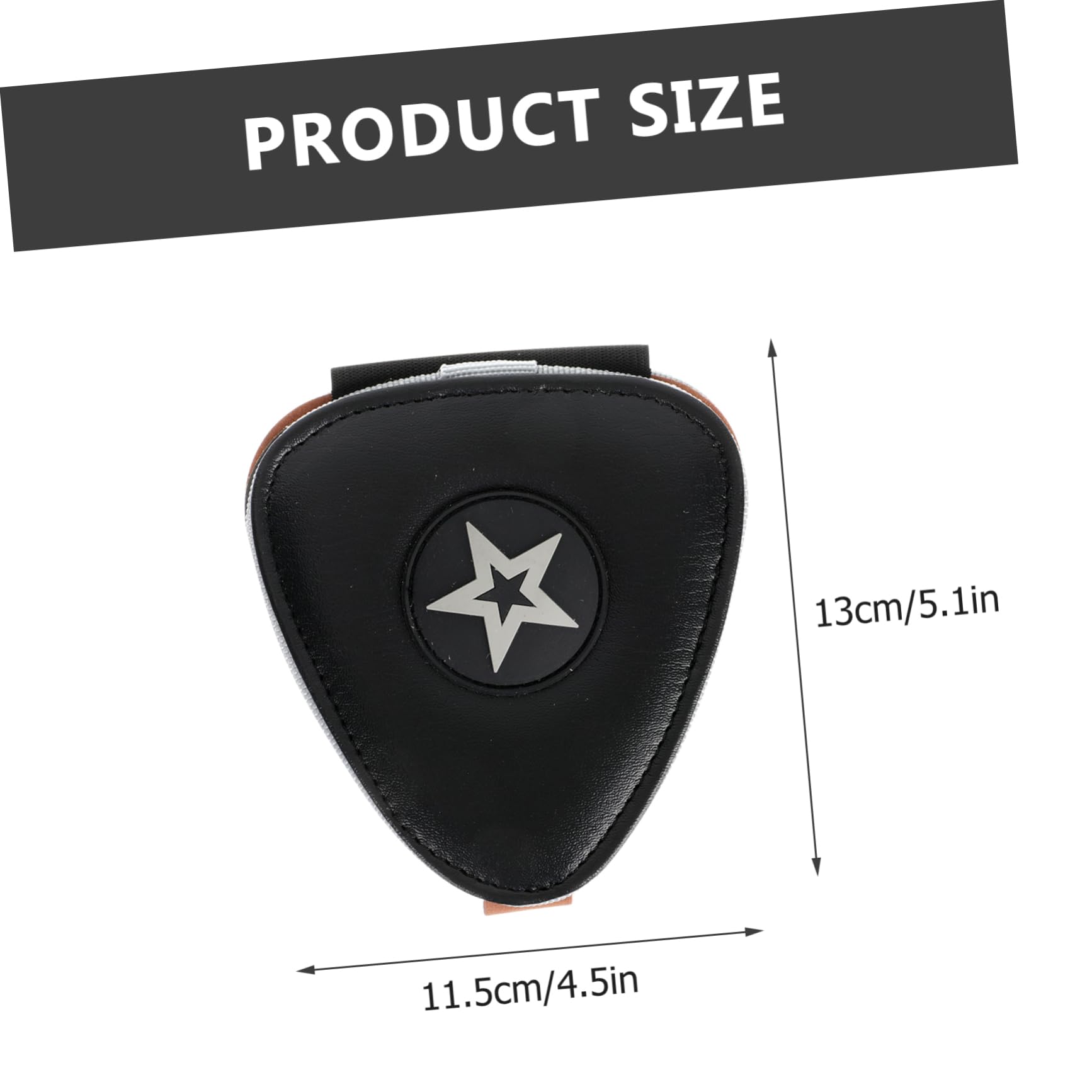 Kisangel Durable Guitar Plectrum Bag Portable Storage Pouch for Picks Guitar Enthusiasts Compact Design with Buckle Closure for Easy Access