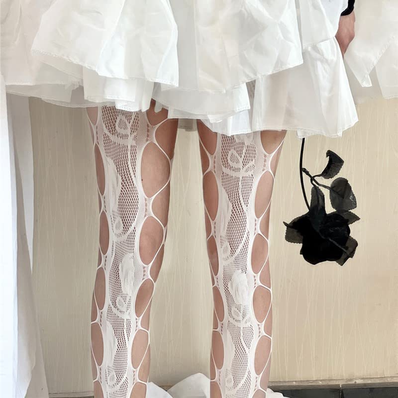 Image of Sahabowi Women Tights, Sheer High Waist Pantyhose, Vintage Control Top Stockings, Siwa7