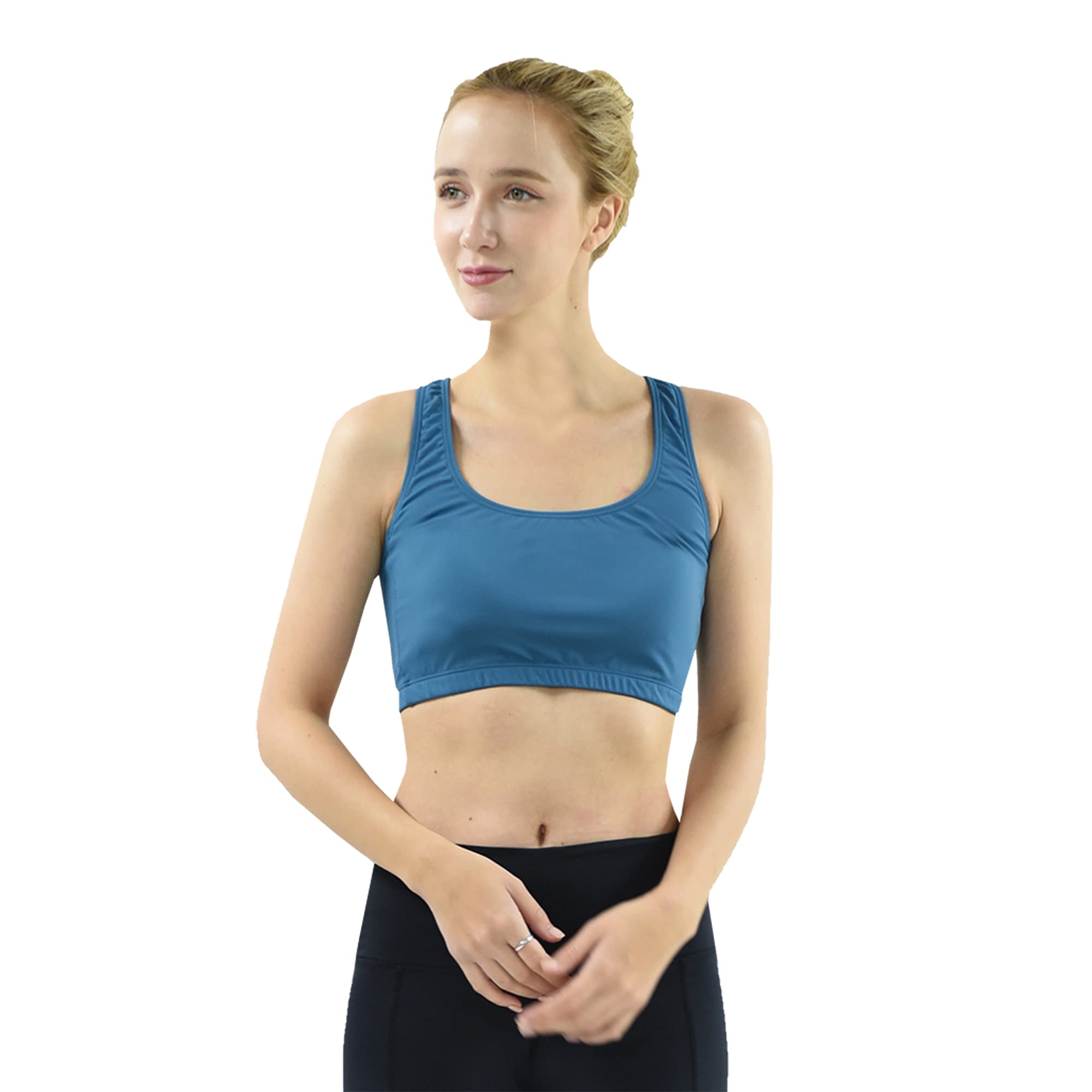 Private Island Women UPF 50+ Swim Tank Bra Short Top Sports Bras Swimsuit Rash Guard CubanoBoom (YST)