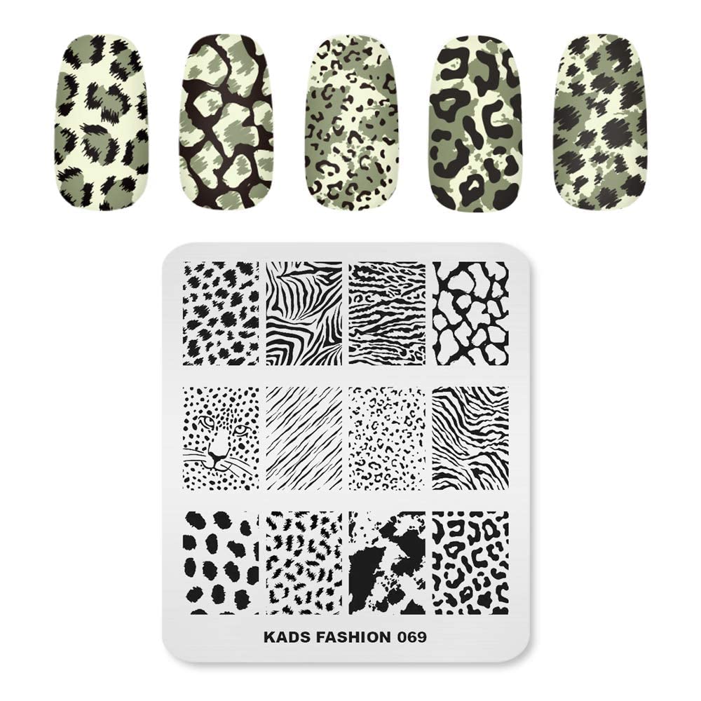 FA064 新 KADS Nail Art Stamp Plate Fashion Series Nail timbratura piastra modello immagine piastra Nail Art DIY decorazione strumento (FA069)