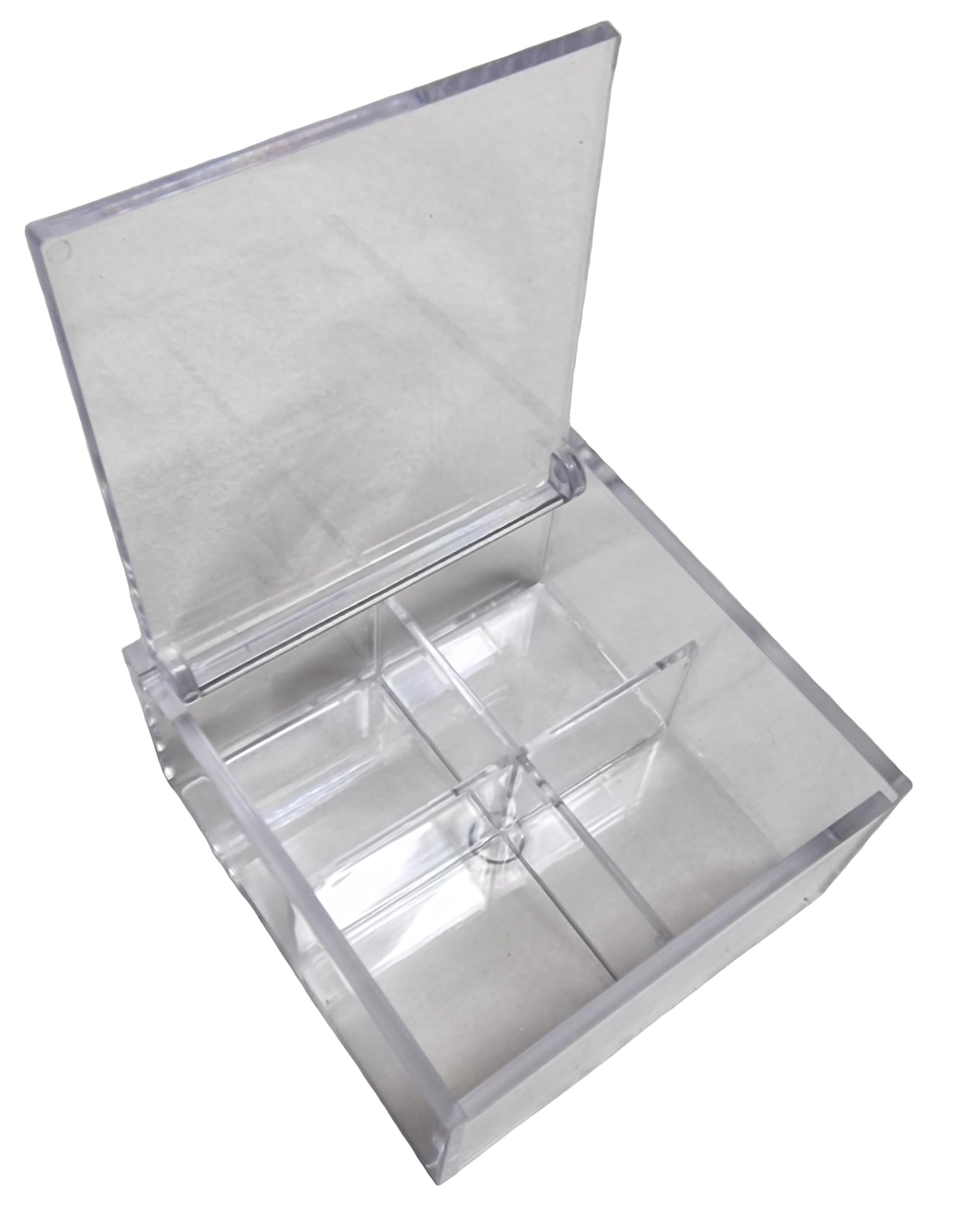 24 Scatoline Portaconfetti 8x8x4cm Quadrati per Matrimonio Comunione scatole per Confetti bomboniere segnaposto in plexiglass Trasparenti da Decorare decoupage
