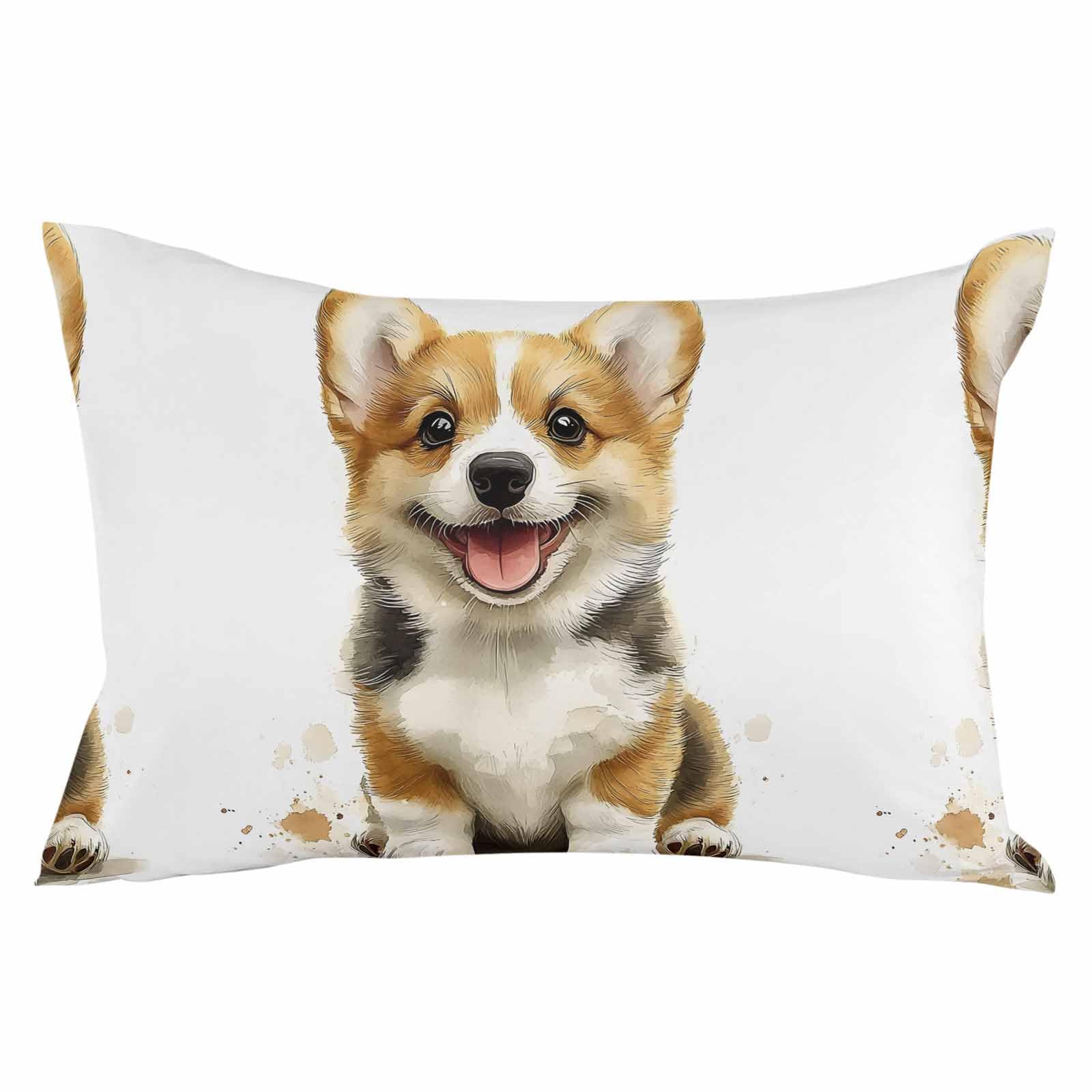 Pillowcase 24x36 Inch - Body Spring Cartoon Style Cute Soft Brushed Microfiber Pillow Covers with Hidden Zipper Closure Bed Pillow Shams for Bedroom Sofa Car, 1pcs