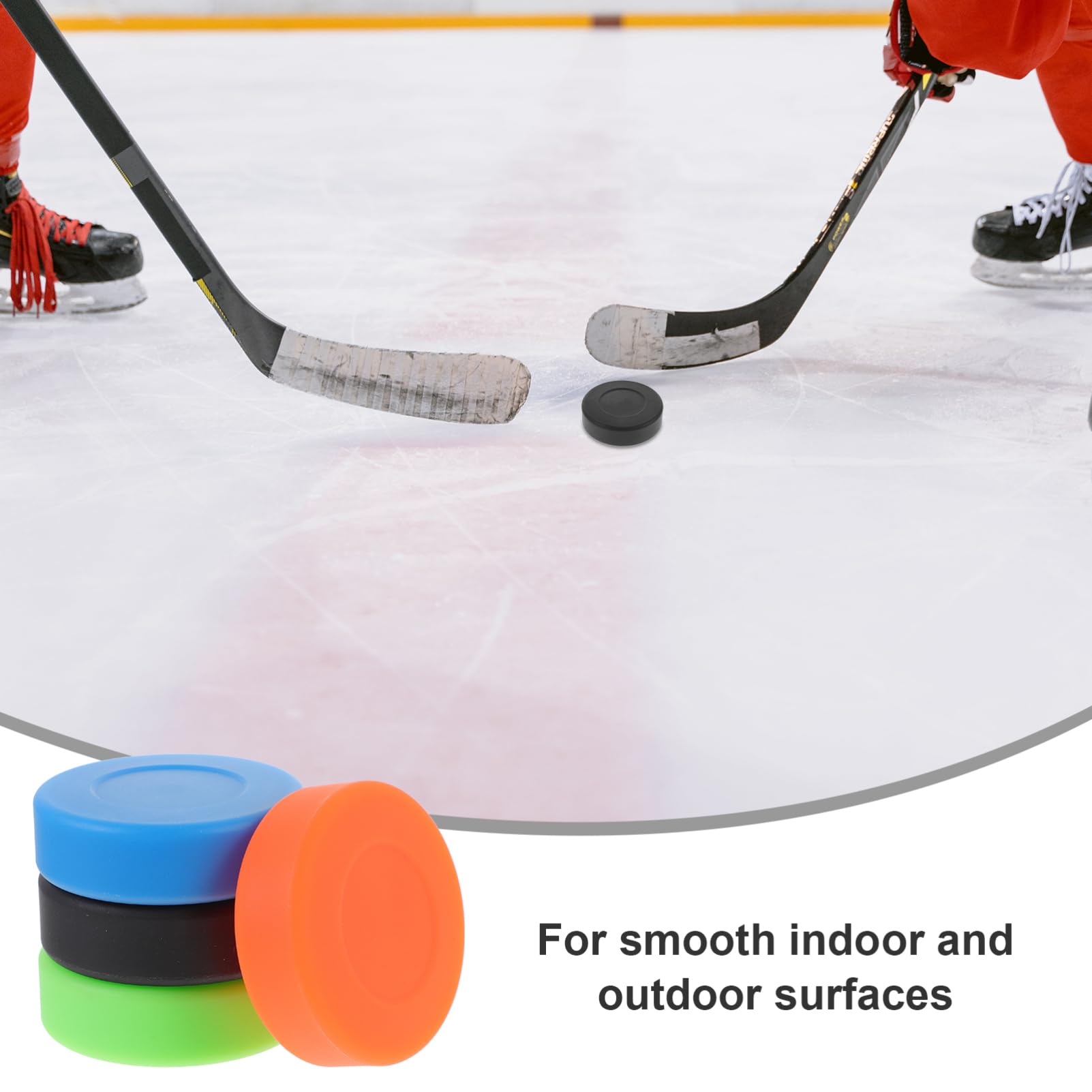 Yardwe Balle Plate De Hockey sur Glace Table De Air Hockey pour Adultes Rondelle De Hockey À roulettes Le Hockey Blades Hockey Roller Hockey Rondelle De Sport PVC