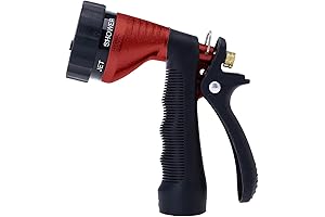 Green Mount Premium Metal Water Hose With Adjustable Spray Patterns