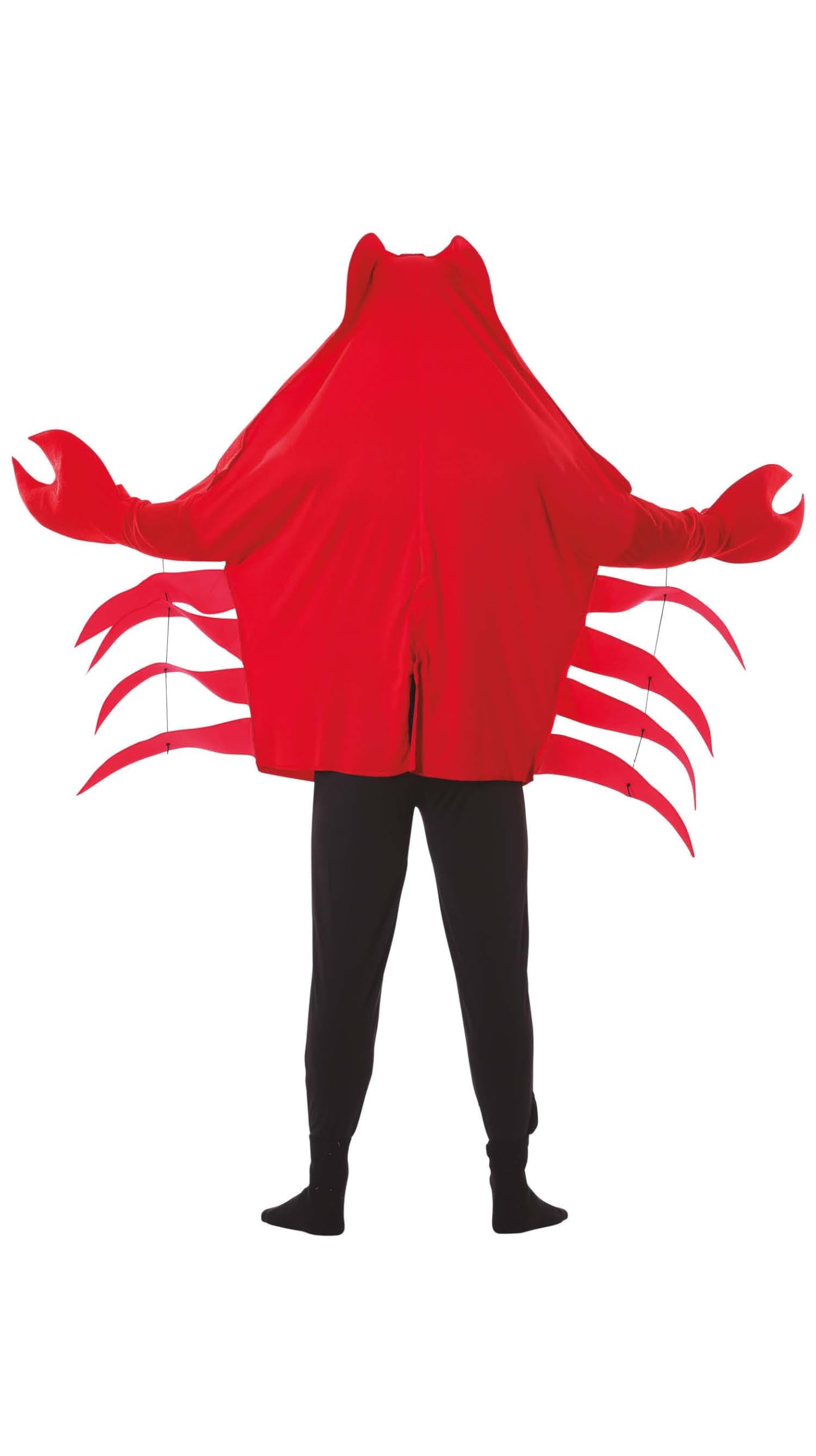 FIESTAS GUIRCA | Krebs Kostüm für Erwachsene - Anzug und Handschuhe - Tierkostüme für Halloween, Karneval und Kostümpartys - Ideal für Erwachsene Unisex
