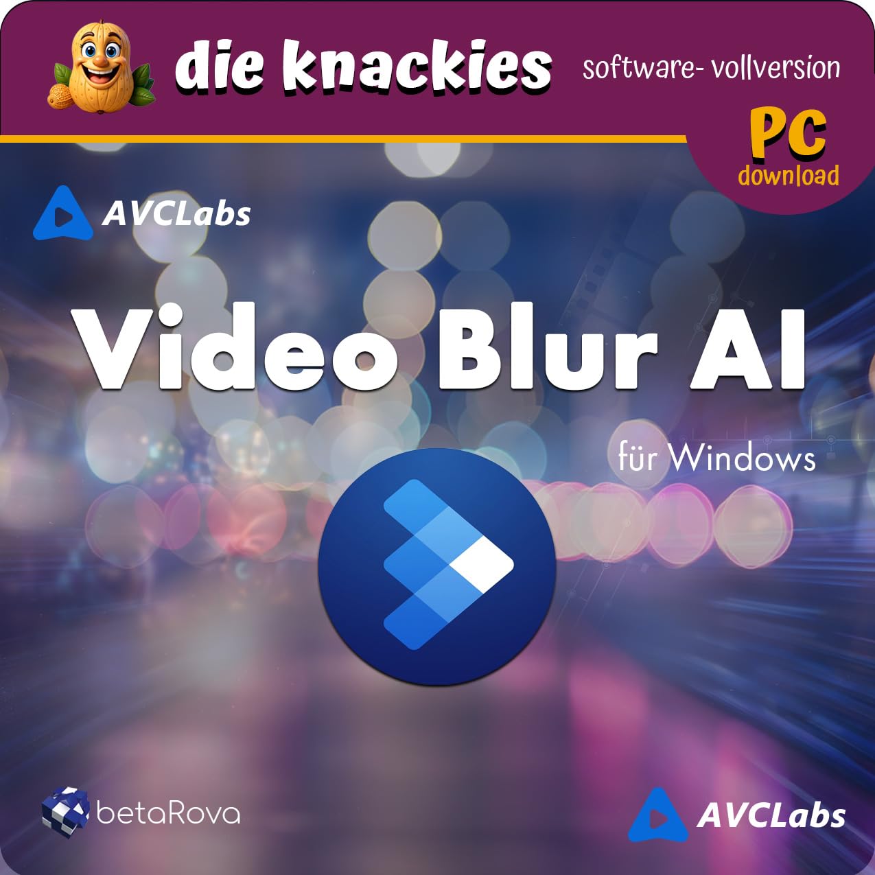 die knackies - AVCLabs Video Blur AI für PC | Automatische Videoverpixelung mit KI | Intelligente Gesichter- & Kennzeichen-Zensur, Kennzeichen- & Hintergrund-Weichzeichner