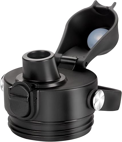 Tapa de boquilla automática para botellas YETI Rambler, se adapta a botellas de 18263664 onzas, tapa de tapa de repuesto con tapa de botón y mango