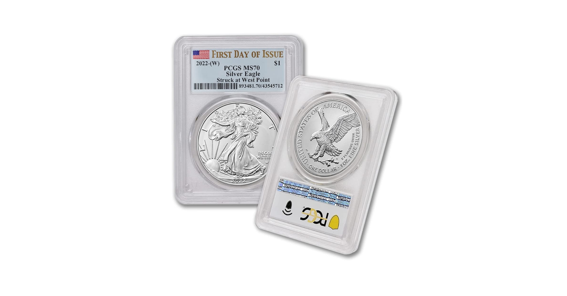 2022 (W) 1 oz American Silver Eagle MS-70 (First Day of