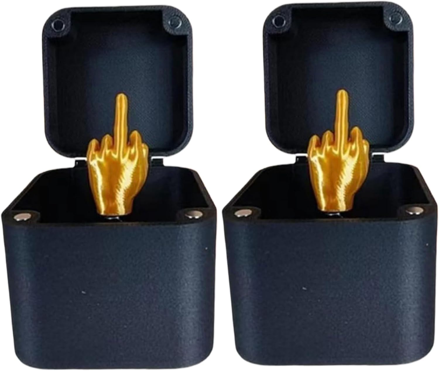 Middle Finger in a Box Funny Middle Finger with Just for You on Lid 2 Inch Prank Box for Christmas Halloween April Fool Game Toys.. image 2