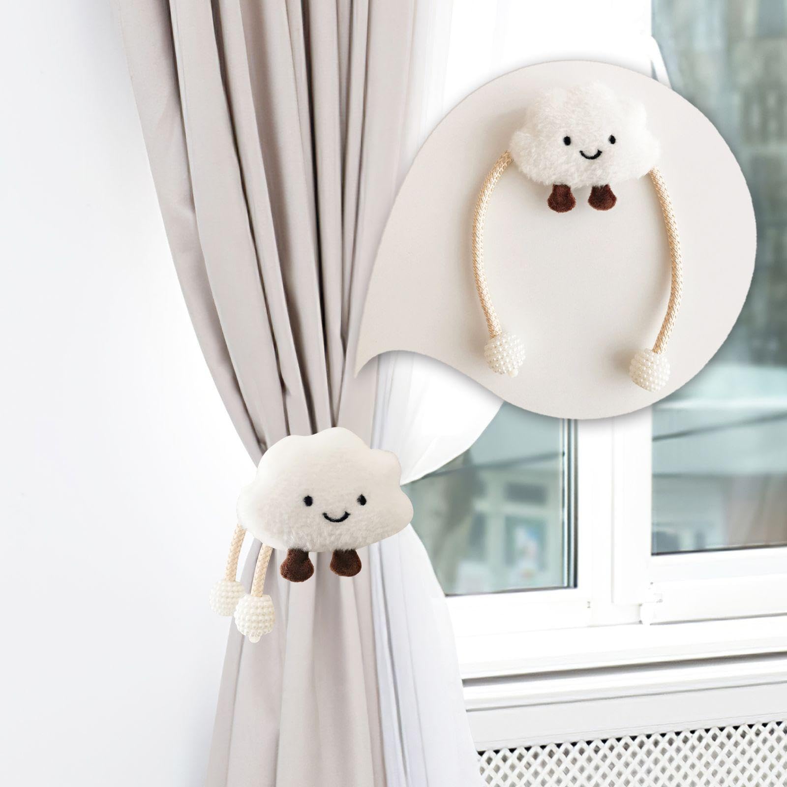 Cinghie per Tende da Nuvola, 2 Pezzi, Decorazione Camera Bambini, Cartone Animato, Accessori