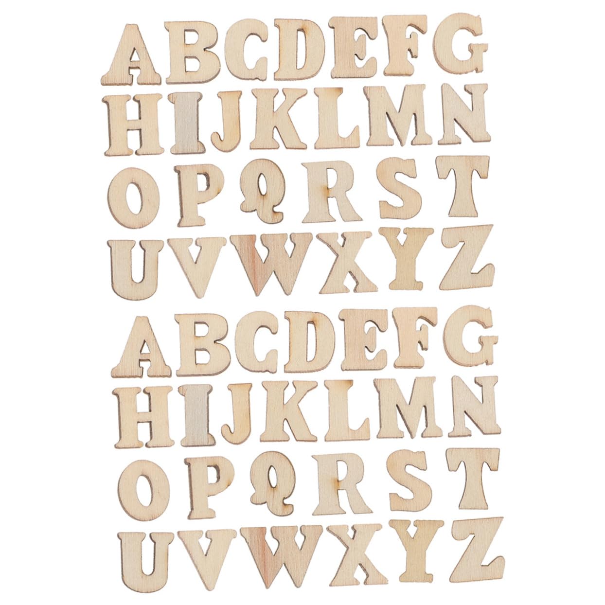 400pcs DIY Natural Wood Letters High Wooden Alphabet Appliques for Crafts Wall Decor and Signage Lightweight Rustic Wood Slices for Painting Stenciling and Creative Projects