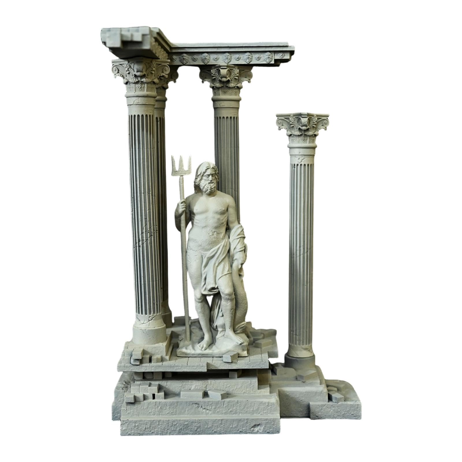 MagiDeal Roman Column Decoration Realistic Resin Mini Small and Medium Fish Tank Decoration Aquarium Decor Aquarium Ornament 185mm, Set C