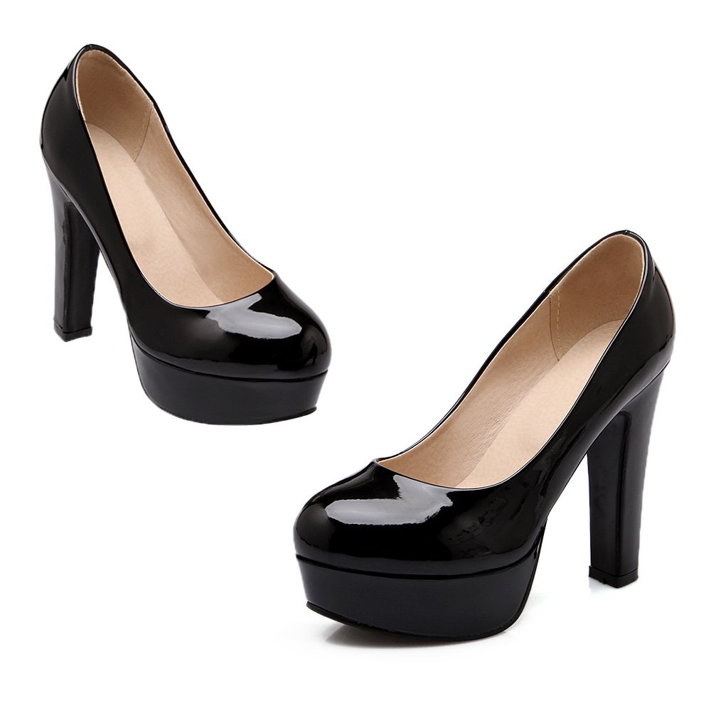 Zapatos de tacón de aguja para mujer de moda redonda con tacón superalto de 12 cm, cómodos y fáciles de caminar de 3 cm, plataforma de fiesta para mujer, talla grande, z99-10s