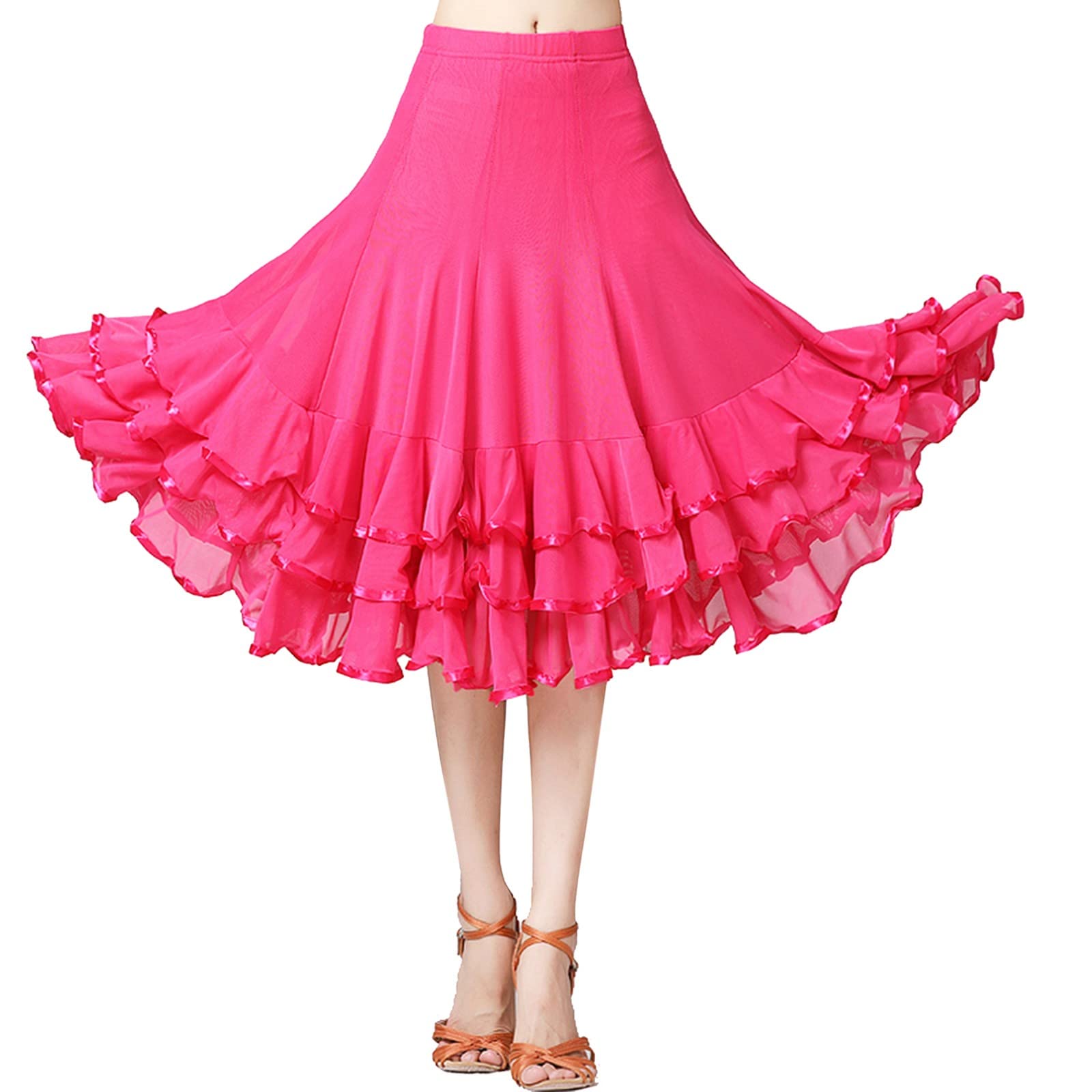 Vestito da donna in tulle, per cosplay, gonna, crittografia, nappa, vita, asciugamano latino, danza, legame, gonna con lacci, asciugamano Miss Manga