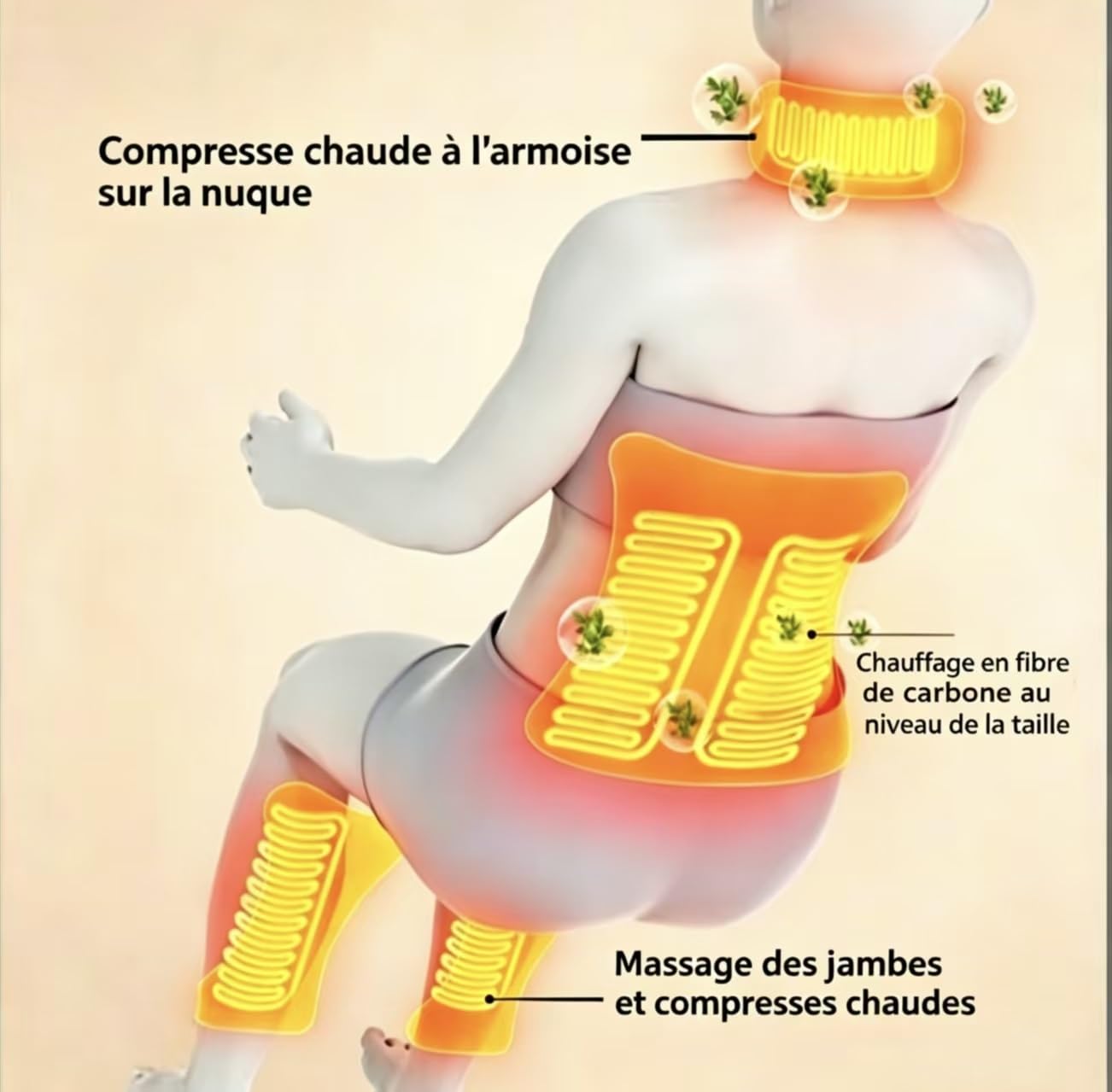 Tapis de Massage Vibrant Complet du Corps Complet avec Chaleur - 20 têtes Match Match Pad pour Dos Lombaire Lombaire Relief de Douleur, Stockage Pliable(B)