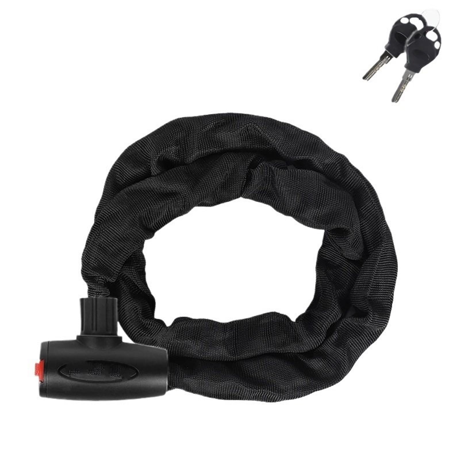 Motorcycle Handlebar Lock Bicycle Chain Lock Portable Anti-Theft MTB Mountain Bike with 2 Keys Motorbike Lock Security(Length 120cm)