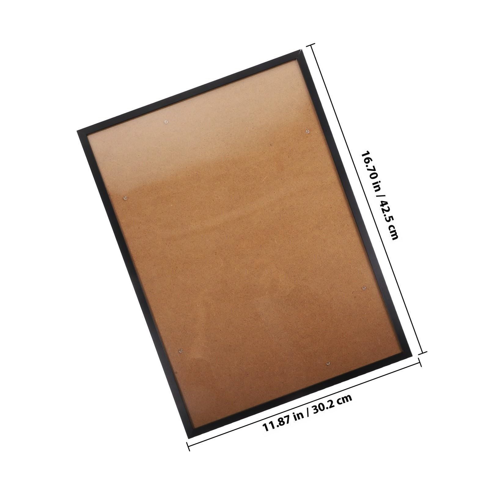 FRCOLOR Marco de Aluminio Negro de Borde Fino para Póster y Pared
