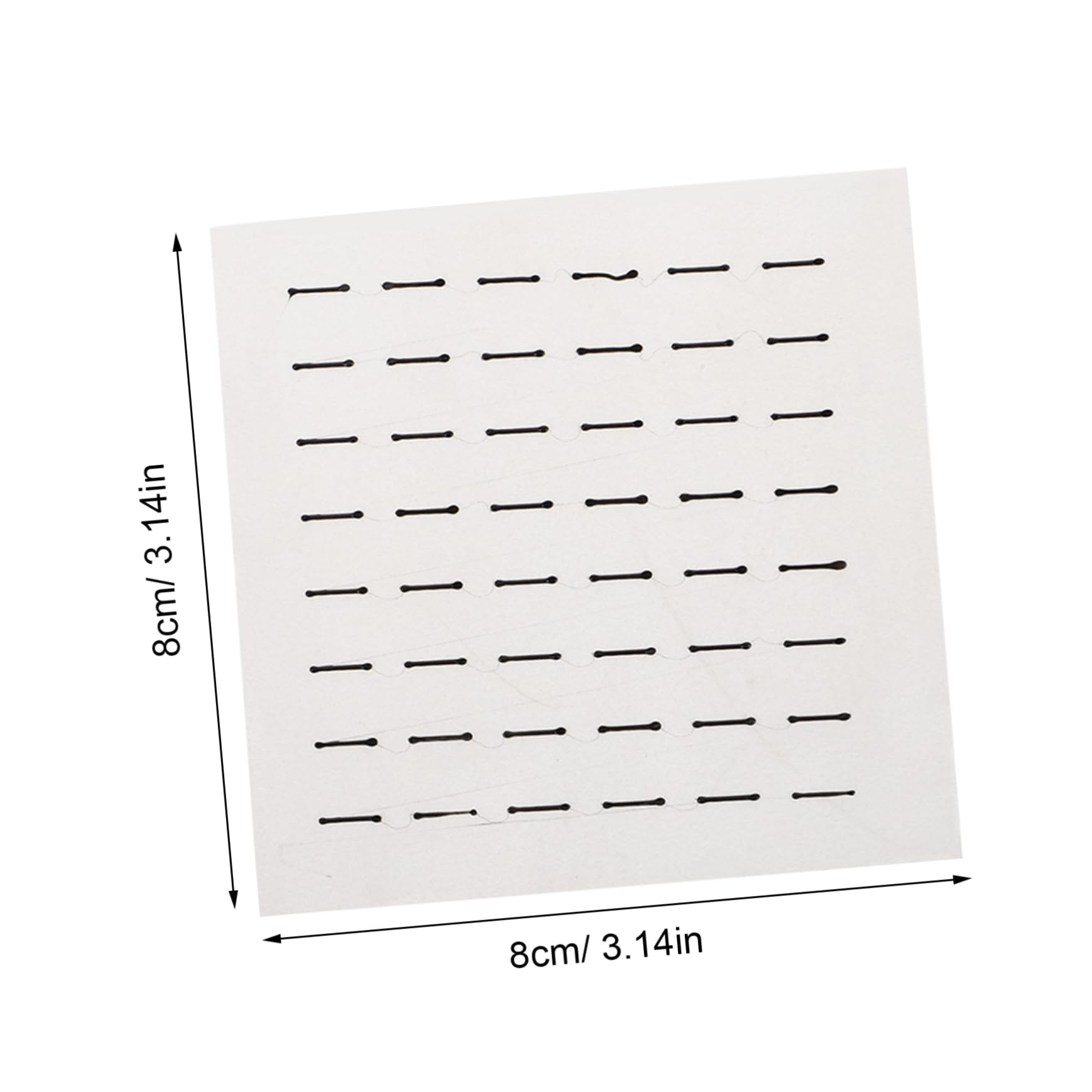 FOYTOKI 6mm Lash Glue Strips Self-Adhesive Reusable Sweatproof for Extensions Natural Finish