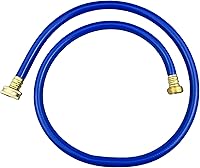 Vista 45 de Manguera de jardín de PVC de 1/2 pulgada, manguera de agua flexible con accesorios macho y hembra, sin fugas, resistente, para uso doméstico, al