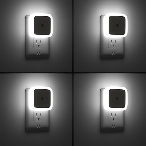 Miniatura 11 de Sujeet Luz nocturna, luces nocturnas enchufables a la pared, paquete de 4, luces nocturnas enchufables, lámpara nocturna del atardecer al amanecer