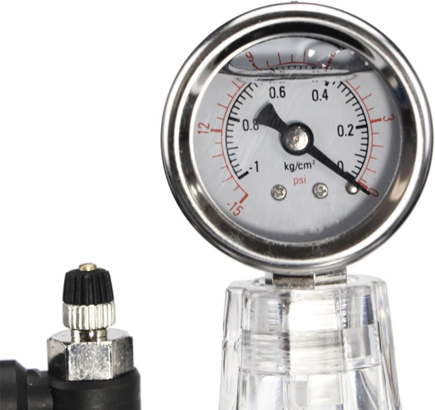 Vakuum-Exsikkator, transparente Acryl-Vakuumkammer, mit Doppelventilen, Manometer, versiegelter Behälter aus Polycarbonat-Kunststoff, for Trocknen und Aufbewahren im Vakuum.(150mm)