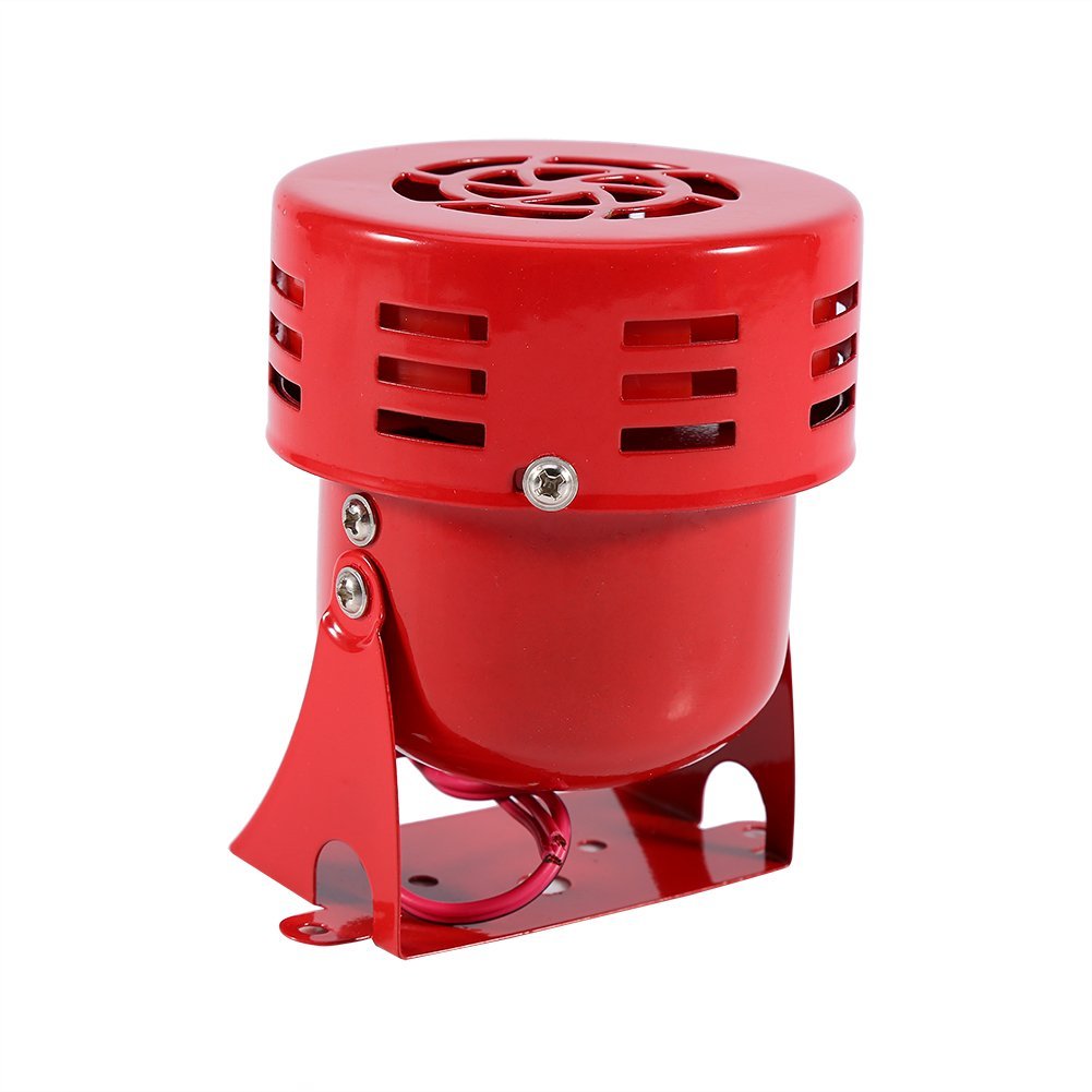 Corno forte 12V 110dB Electric Car Truck Moto guidato Freno motore Air Raid Sirena Corno allarme forte rosso 50s
