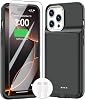 GIN FOXI Battery Case for iPhone 16 Pro, Charging Case Charger 8500mAh Ultra-Slim Lightweight Powerful Battery Pack 15W Fast Rechargeable Anti-Fall TPU Juice Box for iPhone 16 Pro 6.3 Black