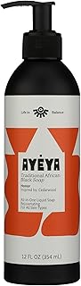 Ayeya Jabón negro líquido Honor, 12 FZ