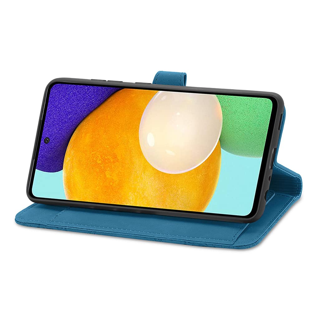 Custodia Portafoglio in Pelle PU con Finitura Scamosciata Compatibile con Ulefone Note 10, Flip Cover Magnetica con Tasche per Carte