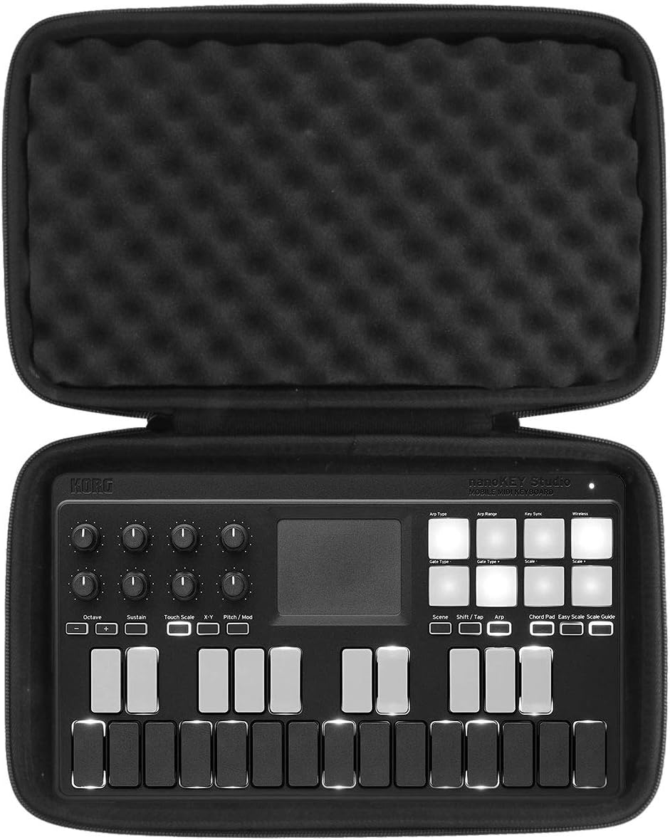 khanka Hard Travel Case Replacement for Compatible with Korg Midi Controller (NANOKEY-ST)