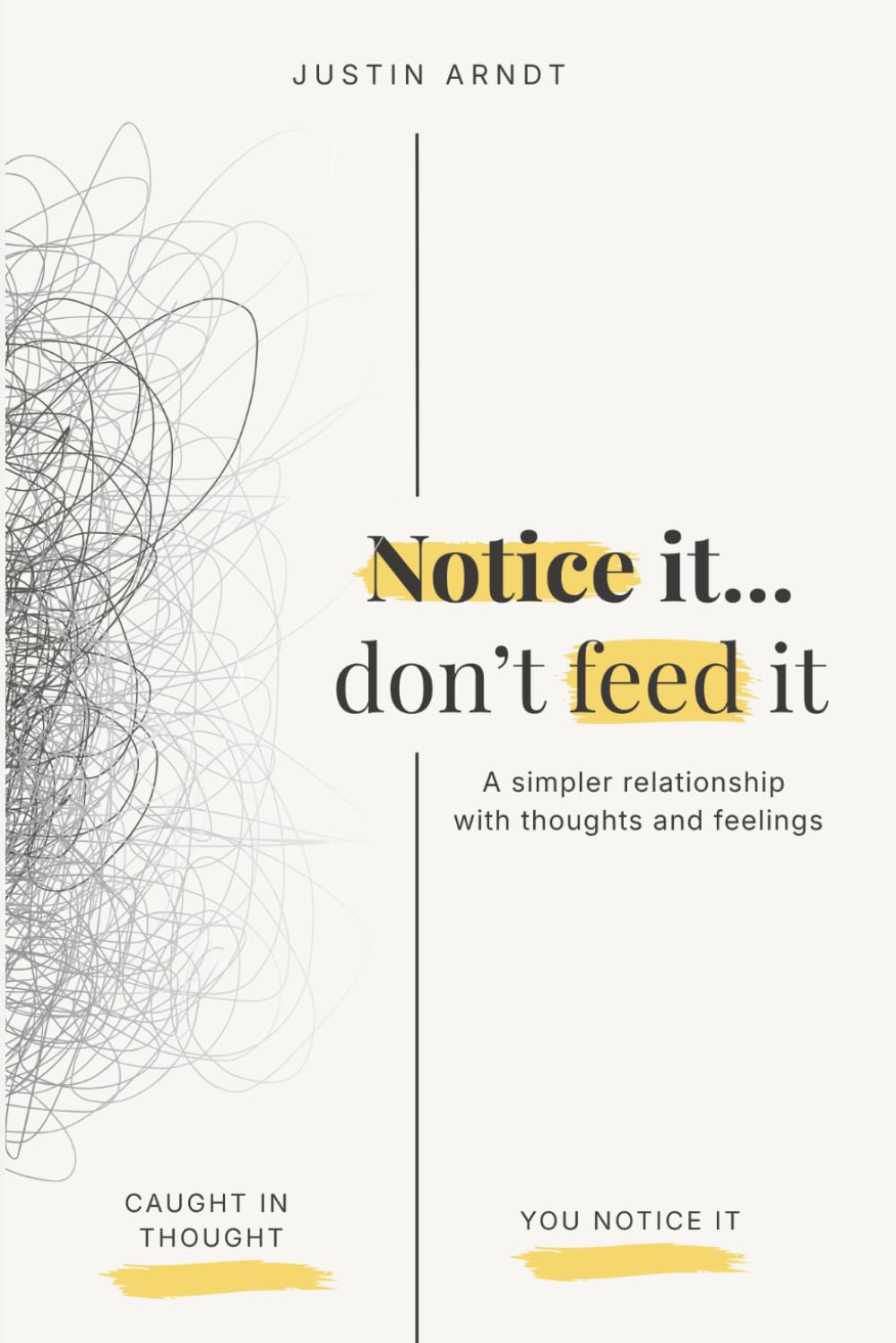 Notice it... don't feed it.: A simpler relationship with thoughts and feelings