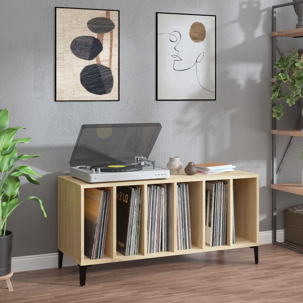 Szafka panelowa dąb Sonoma 100 x 38 x 48 cm, wytrzymały materiał drewnopochodny, winylowe przechowywanie, uniwersalna szafka do salonu, biura