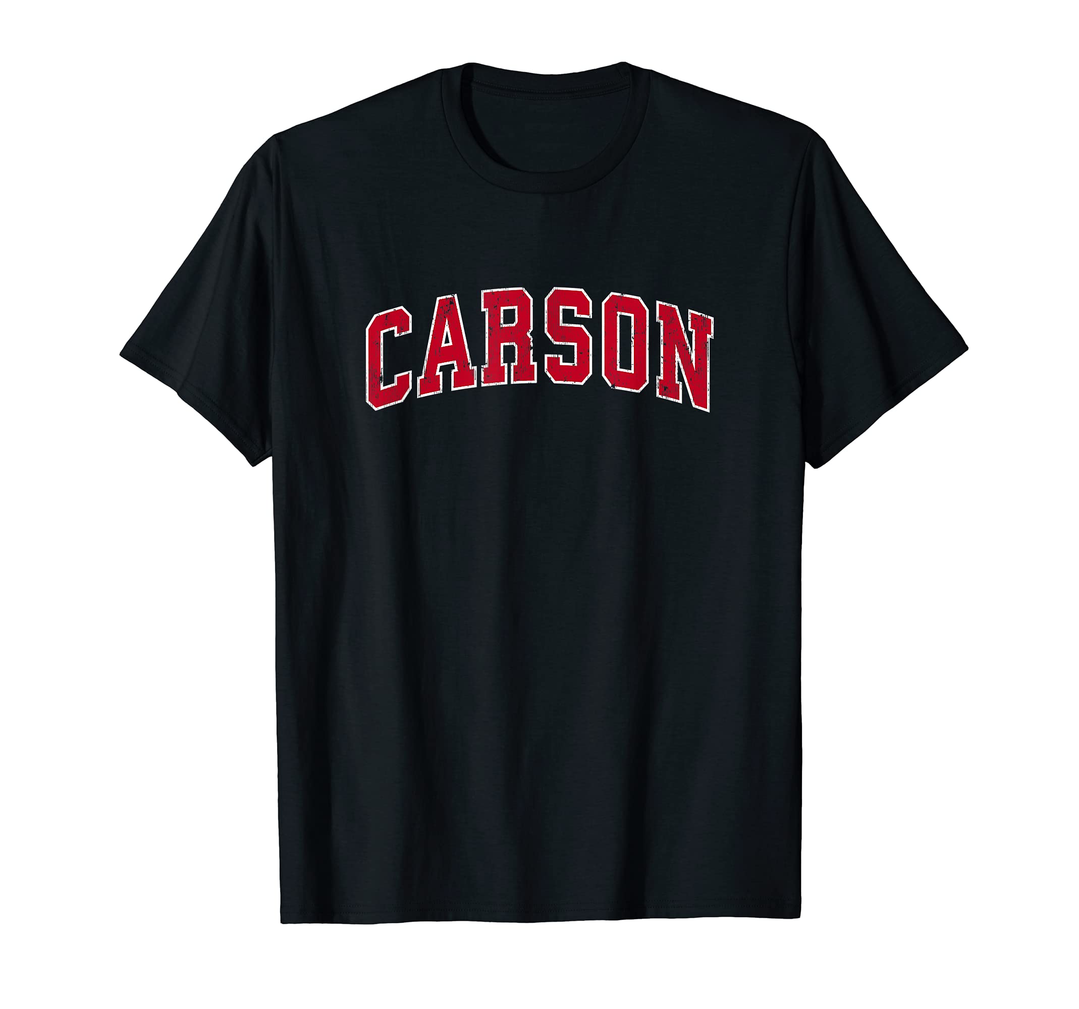 Carson California CA Vintage Sports Design Red Design T-ShirtOEKO-TEX STANDARD 100
